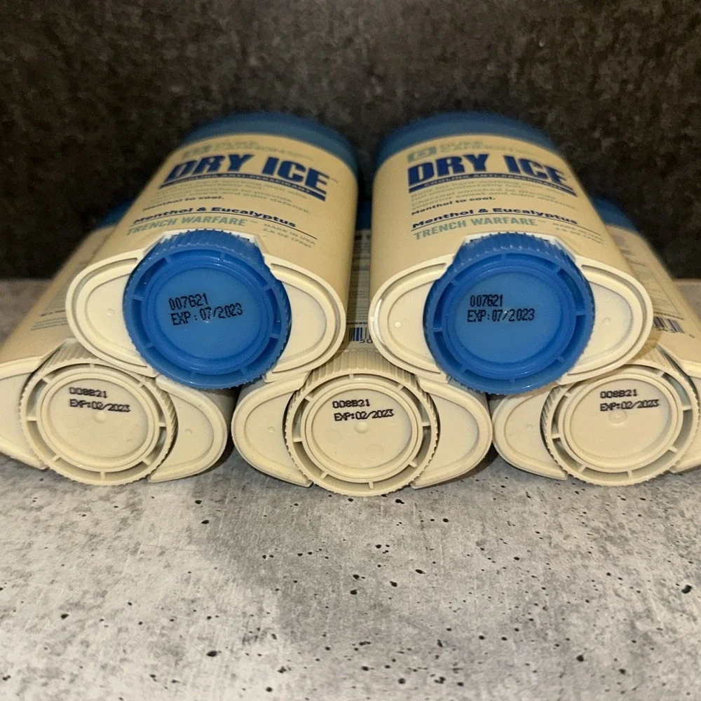 5 Lot Duke Cannon Dry Ice Cooling Deodorant Menthol & Eucalyptus 2.6oz